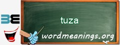 WordMeaning blackboard for tuza